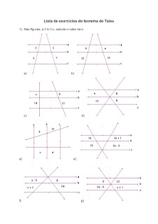 teorema de tales exercicios resolvidos 9 ano