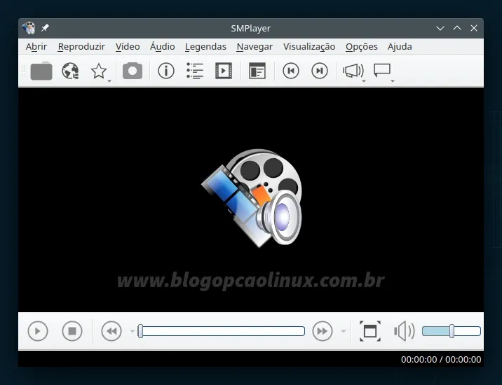 SMPlayer executando no openSUSE Tumbleweed