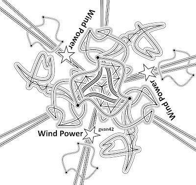 Three Way Wind Power Squiggle - gvan42 - Gregory Vanderlaan - Free Coloring Book Art