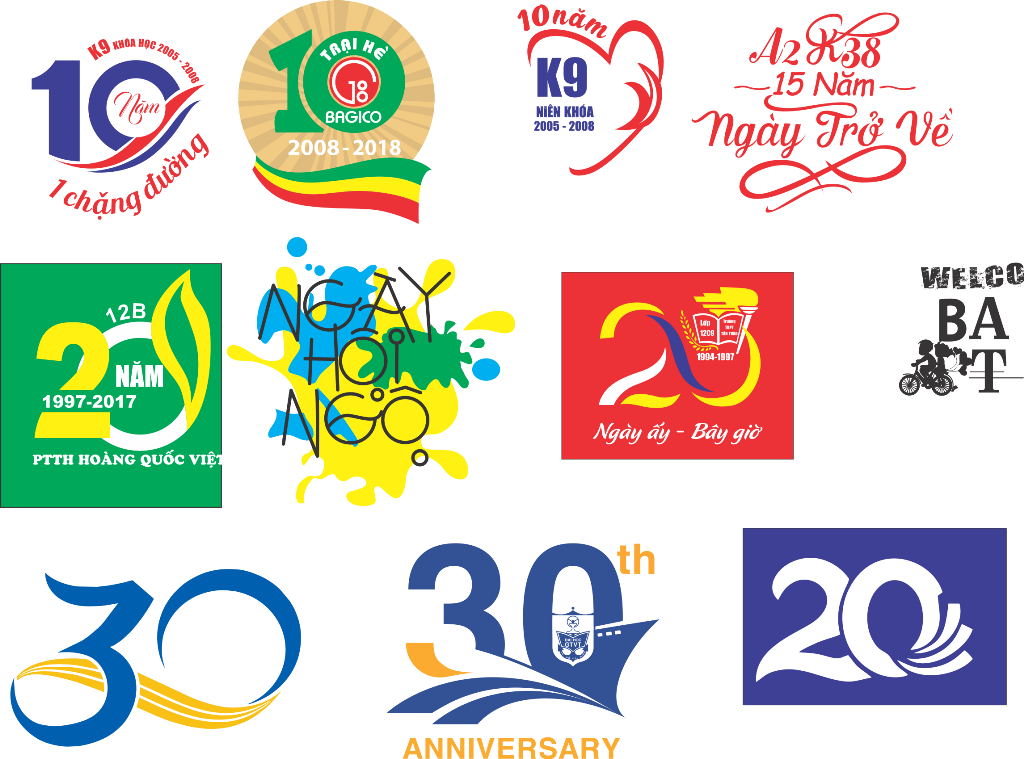 Tải file thiết kế logo in áo 10-15-20-25-30 năm ngày trở về