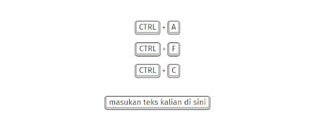 Menambahkan Efek Tombol Keyboard Untuk Teks di Blogger dengan CSS