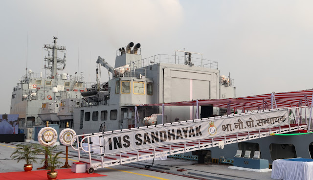 ஐஎன்எஸ் சந்தாயக் ஆய்வுக் கப்பல் இந்திய கடற்படையில் இணைப்பு / INS Sandhayak survey vessel attached to Indian Navy