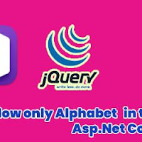 Allow only Alphabet in textbox using jQuery Asp.Net Core MVC