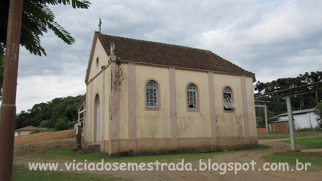 Antiga igreja Nossa Senhora do Rosário, interior de Cotiporã