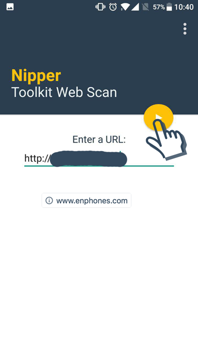 How to use Nipper App on android to hack websites