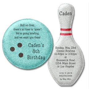 Bowling Party Invitations on Happy Life Designs  Bowling Party Invitation