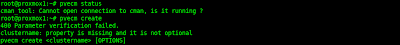 Error membuat cluster Proxmox