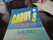 The biggest disappointment happened here: we couldn't dine on the beach. (caddys on the beach )