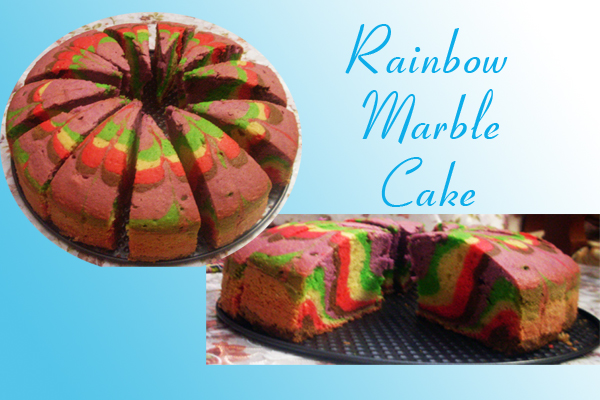 Double F Gallery: Rainbow Marble Cake