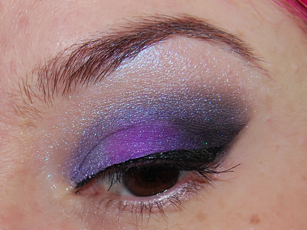 Pixie (a light purple "tint"), Electric Kool Aid (a pure purple "hue