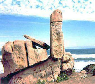La Piedra del Sol, reconstruida (fuente: Fotolog de haunebu_vril).