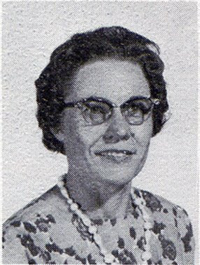 Lucinda Bartels, fourth-grade teacher at St John Elementary School in Seward, Nebraska. The image was scanned from the 1965-1966 yearbook.