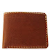 MILLED LIGHT BROWN BIFOLD WALLET