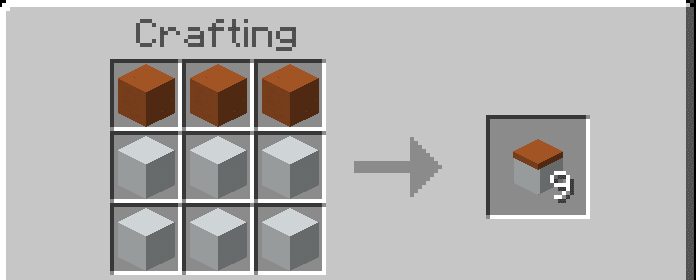 Clay counter crafting recipe