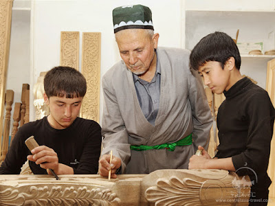 Woodcarving in Uzbekistan