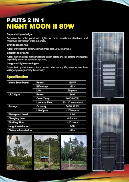 Lampu PJU Panel Surya