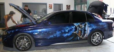 vampire car airbrush