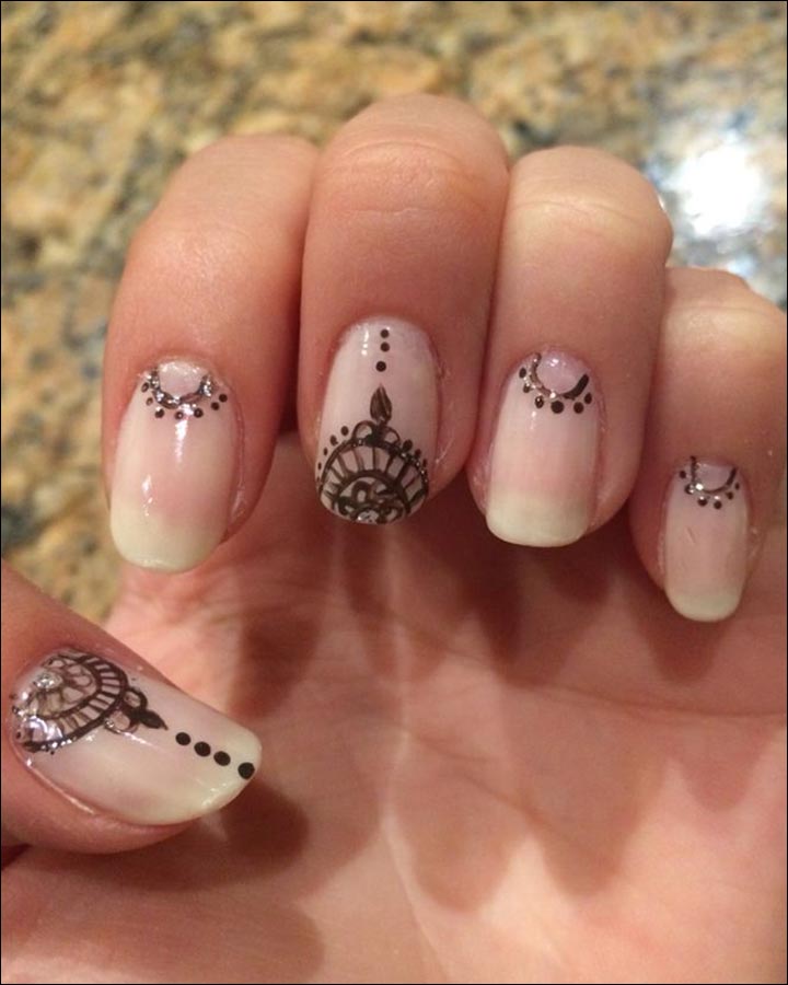  Henna  Inspired Nail  Art Designs 