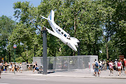 . Plane Sculpture By Paola Pivi At Doris Freedman Plaza In Central Park (dsc )