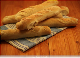 Baguettes, minibaguettes en panificadora
