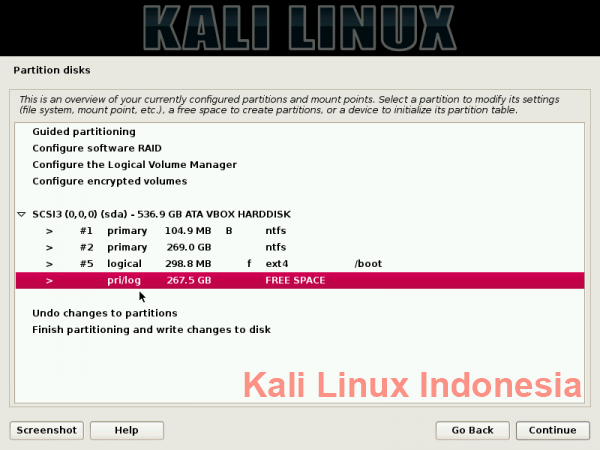 Cara Dual Boot Kali Linux dan Windows 