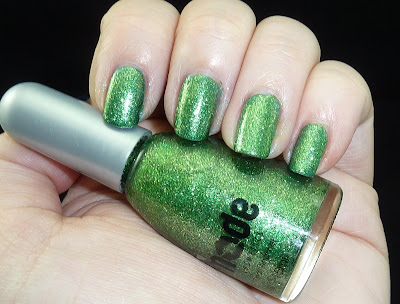 Mode Vicious Venom green glitter nail polish