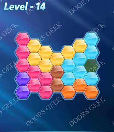 Block! Hexa Puzzle [7 Mania] Level 14 Solution, Cheats, Walkthrough for android, iphone, ipad, ipod