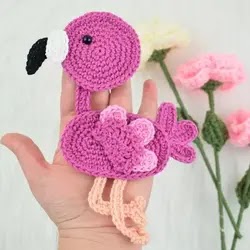 Aplique flamenco a crochet