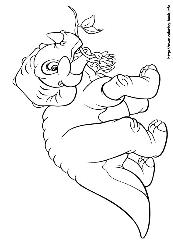 dinosaur coloring pages land before