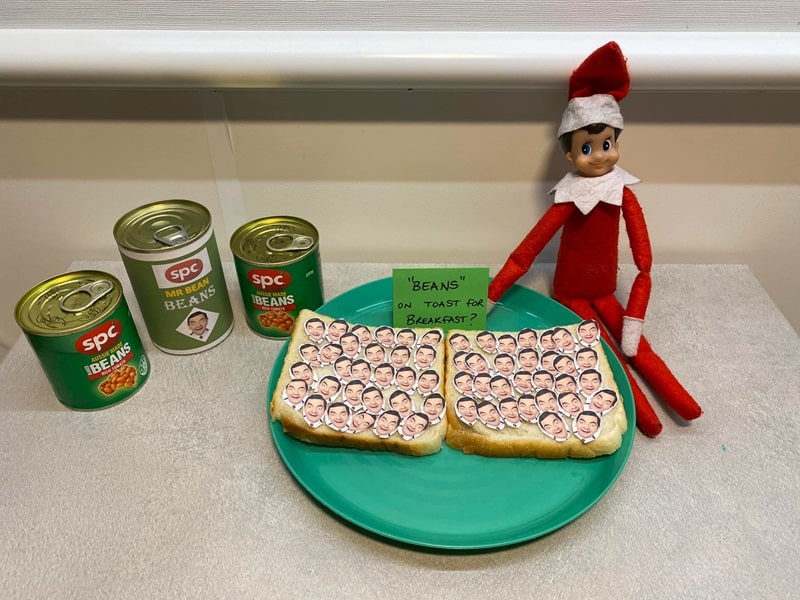 elf beans on toast.