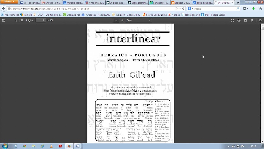 Bíblia Interlinear Hebraico-Português - 10 Ferramentas Teológicas Online