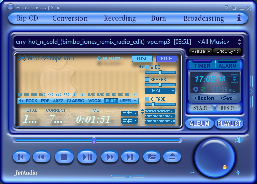 JetAudio 8.1.2 Plus + español + Pack de Skins [Ultima 