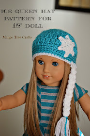 Ice Queen Hat Pattern for 18" doll