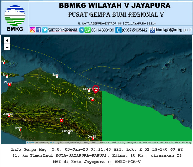 Gempa Bumi 4.9 Kembali Guncang Kota Jayapura, Total Ada 127 Goncangan Susulan.lelemuku.com.jpg