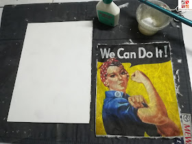 diy cartel con mensaje