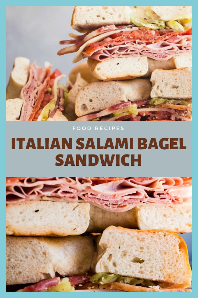 ITALIAN SALAMI BAGEL SANDWICH