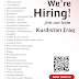 Currently hiring for multiple positions in Kurdistan for a leading contracting company's Oil & Gas construction project.