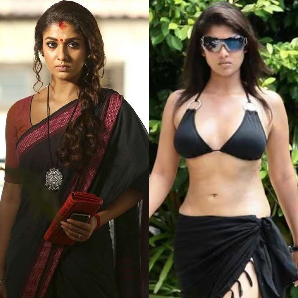 Nayanthara saree vs bikini hot actress