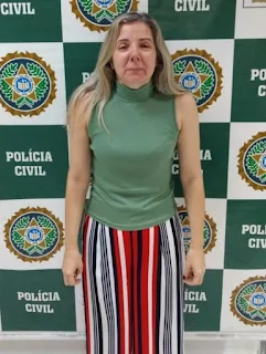 Lucia Helena Machado Matos Ribeiro foi detida por policiais da 52ª DP (Nova Iguaçu)