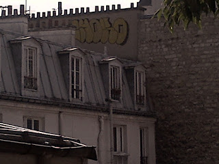 Vue imprenable sur les toits de Paris. Montmartre.