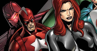 Alexie Shostakov (Red Guardian) and Natasha Romanoff (Black Widow) together