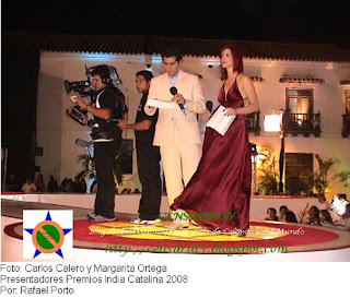 Carlos Calero y Margarita Ortega 'Premios India Catalina 2008'