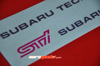 STI Door Sticker OEM / decal / vinyl Subaru Tecnica International - 