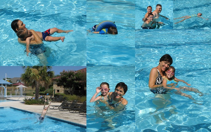 collage - swimming