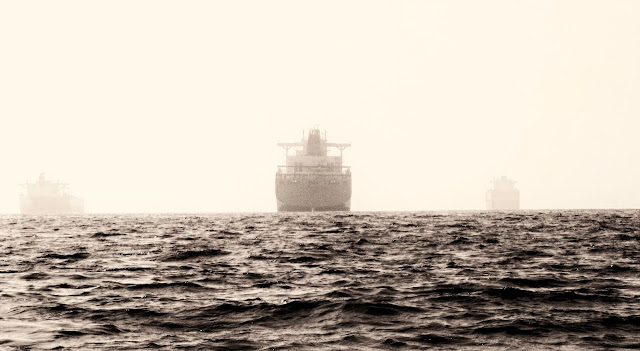 FernandoAR.com, CanonUSA, Fernando Álvarez, Fernando Antonio Alvarez Rivas, water, ocean, environment, stock, photograph, fine art, oil tankers, misty, sepia, industrial, navigation, vessels, tankers, Port of Long Beach, crude, California, transportation, petrochemicals, tankship, merchant, 