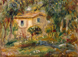 Landscape. Le Cannett by Pierre-Auguste Renoir - Landscape Paintings from Hermitage Museum