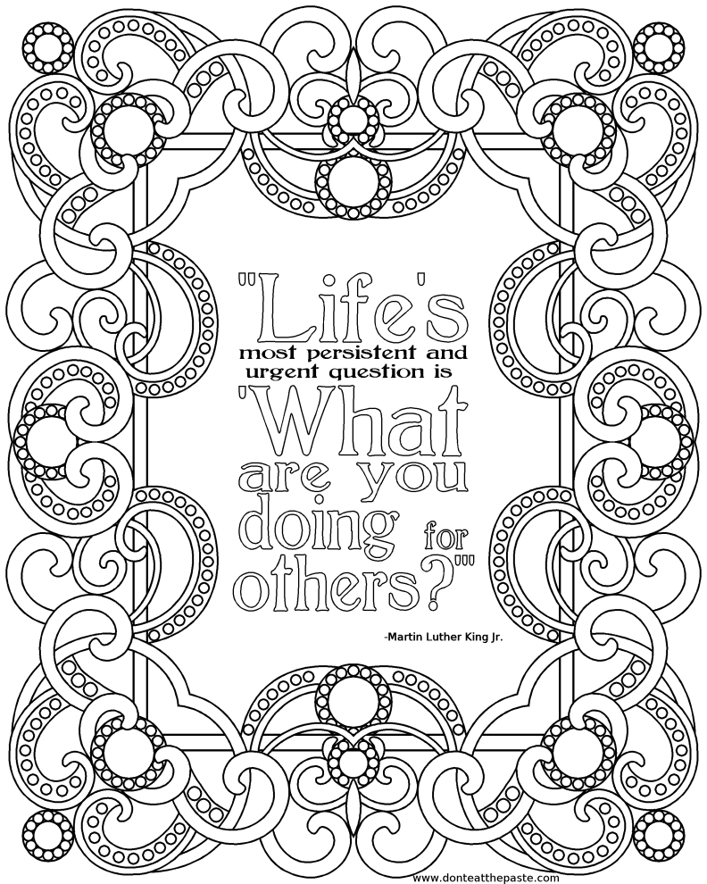 Printable Coloring Pages For Adults Quotes, Popular Concept!