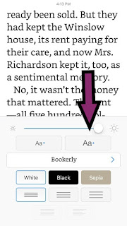 How to Enlarge Letters in Kindle