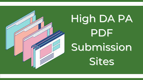 40+ High DA PA PDF Submission Sites List 2023