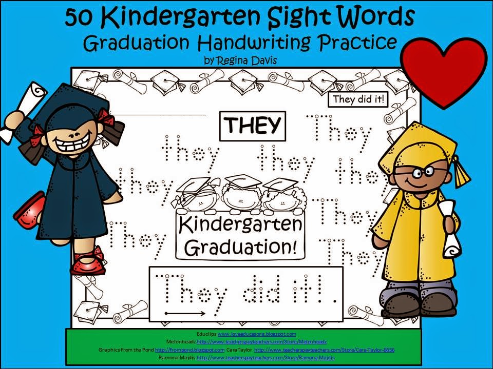 http://www.teacherspayteachers.com/Product/A-FLASH-FREEBIE-50-Kindergarten-Sight-Words-Graduation-Handwriting-Practice-1269195